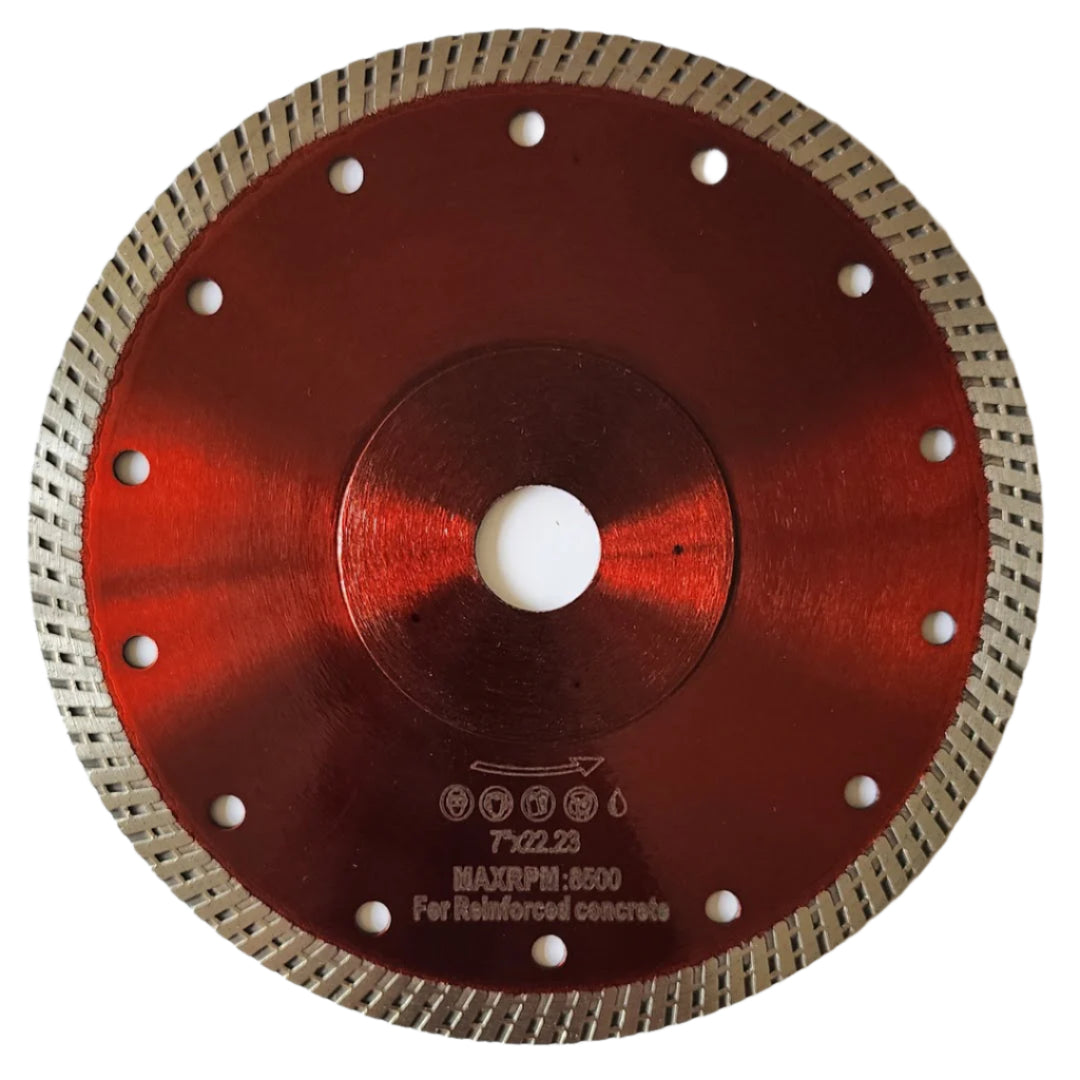 Turbo Diamond Blade: 7" for Masonry and Reinforced Concrete (wet/dry)
