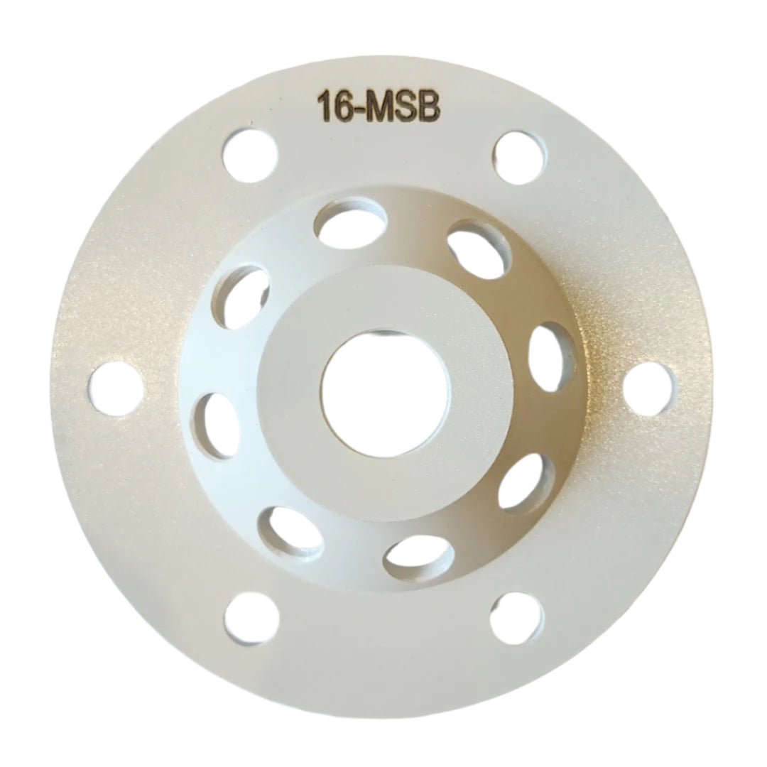 Diamond Cup Wheel: 5″ 8 ZigZag 10mm Segment 16# (Soft Bond)