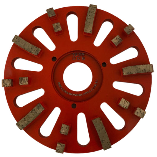 Diamond Grinding Plate: 8” (200mm) 16# Soft Bond  (10mm thickness)