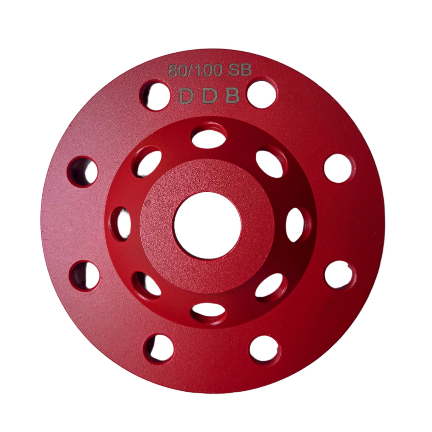 Diamond Cup Wheel: 5″ 8+8 Segment, 6mm 80/100# (Soft Bond)