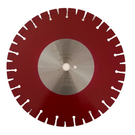 Diamond Cutting Blade: 14” 15mm Segments – Brick & Hard Material (Wet/Dry)