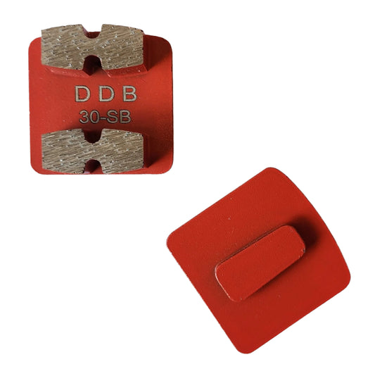 Redi-Lock Set: 13mm 30# Soft Bond Double Coffin Diamond Segments for Husqvarna Pkg. 9