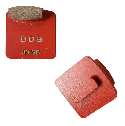 Redi-Lock Set: 13mm 30# Soft Bond Single Oval Diamond Segments for Husqvarna Pkg. 9