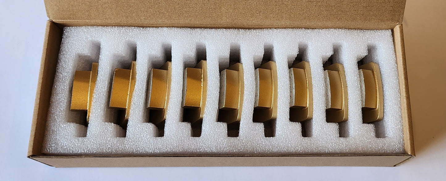 Redi-Lock Set: 13mm 30# Super Soft Bond Single Oval Diamond Segments for Husqvarna Pkg. 9