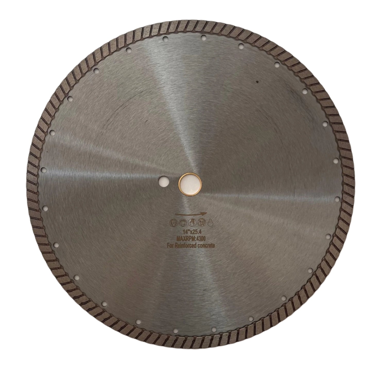 Turbo Diamond Blade: 14" for Reinforced Concrete (wet/dry)