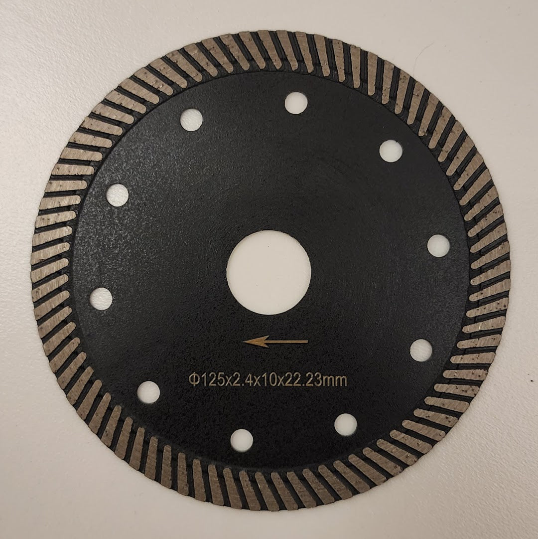 Diamond Blade: 5" Turbo Diamond Cutting Blade for Reinforced Concrete