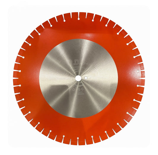 Diamond Cutting Blade: 16” 15mm Segments – Brick & Hard Material (Wet/Dry) Made in Korea