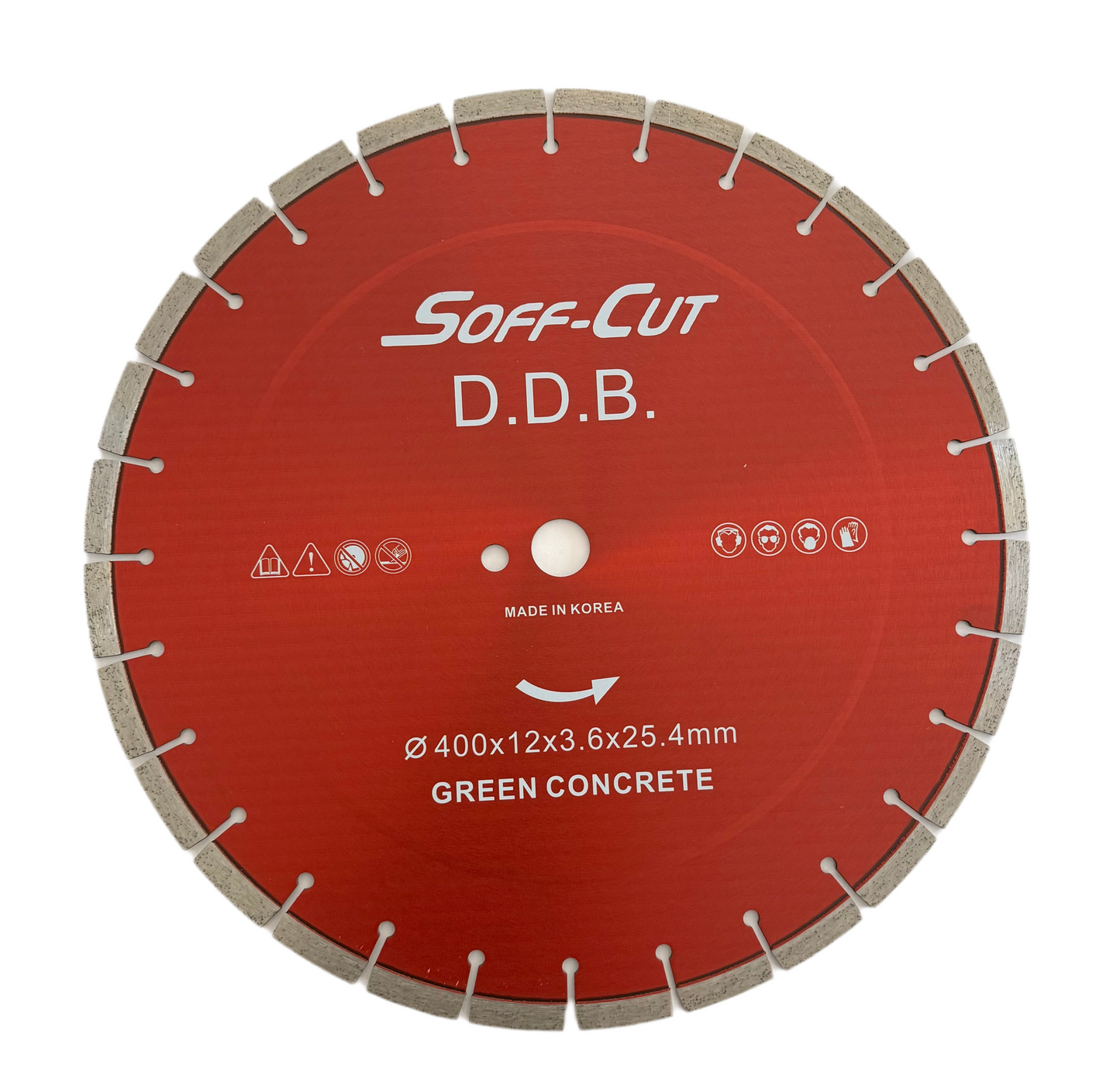 Soff-Cut Green Concrete Diamond Blade 16" (400mm) Made in Korea