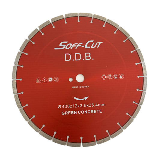 Soff-Cut Green Concrete Diamond Blade 16" (400mm) Made in Korea