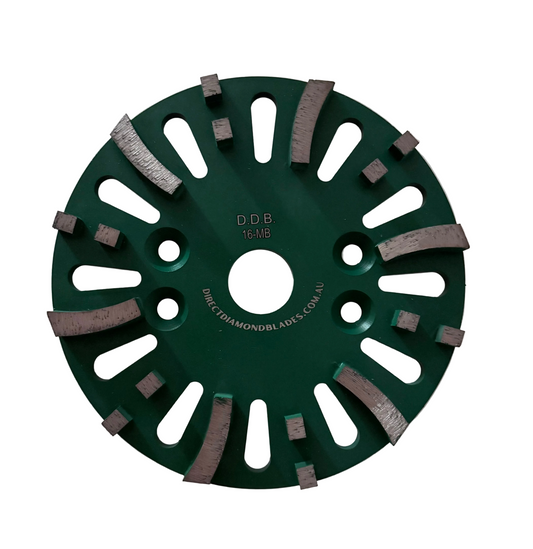 Diamond Grinding Plate 10″ (250mm) 16# Medium Bond 18-Dual Segment (10mm thickness)