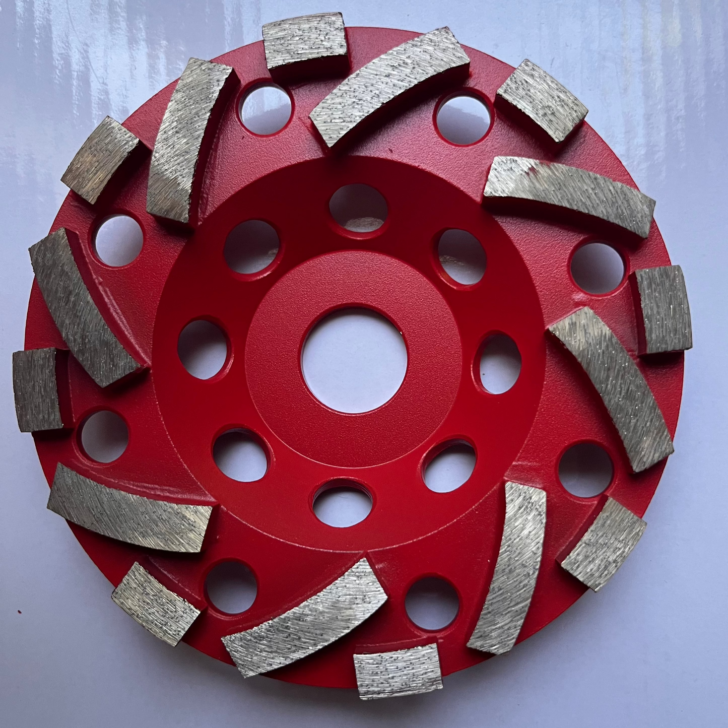 Diamond Cup Wheel: 5″ 8+8 Segment, 6mm 80/100# (Soft Bond)