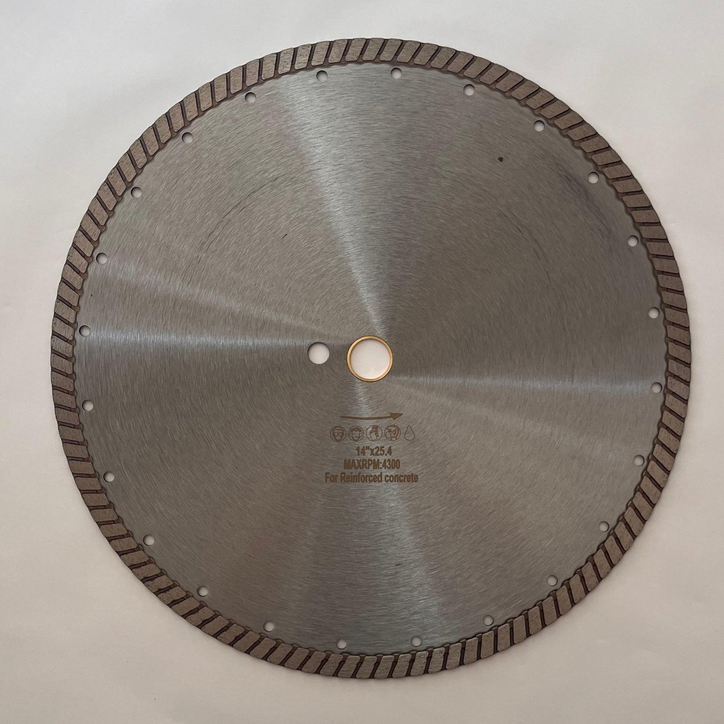 Turbo Diamond Blade: 14" for Reinforced Concrete (wet/dry)